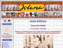 Tablet Screenshot of jolana.info